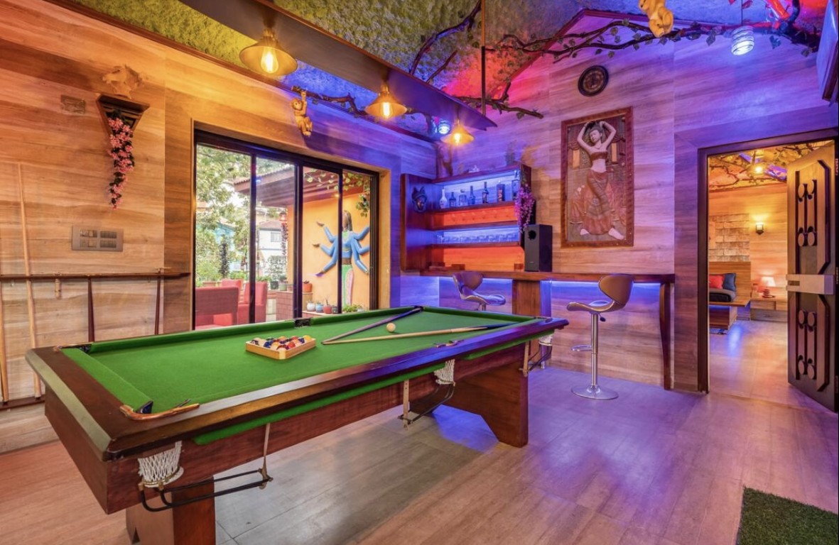 Professional pool table for entertainment